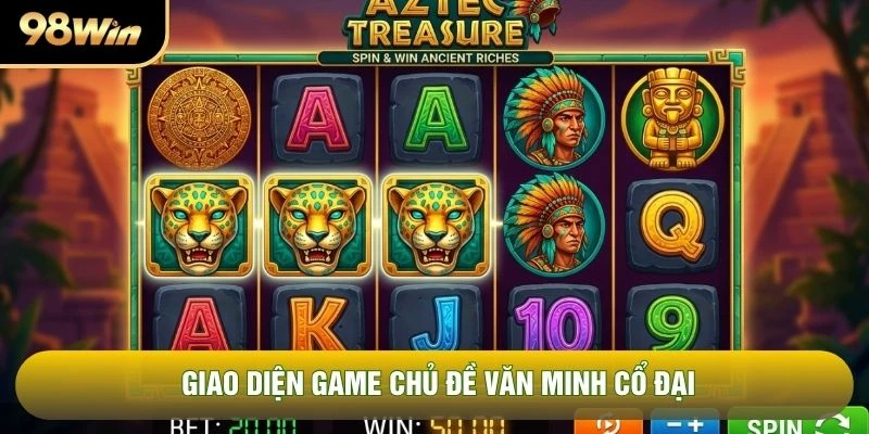 Giao diện game chủ đề văn minh cổ đại